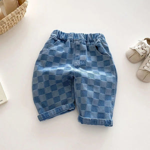 Cloud Plaid Pants - KIDITOPIA