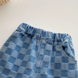 Cloud Plaid Pants - KIDITOPIA